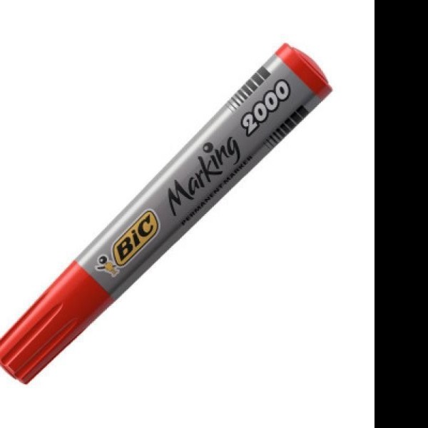 MARCADOR PERM. GRUESO PLAST. MARKING ROJO E.6 C.144